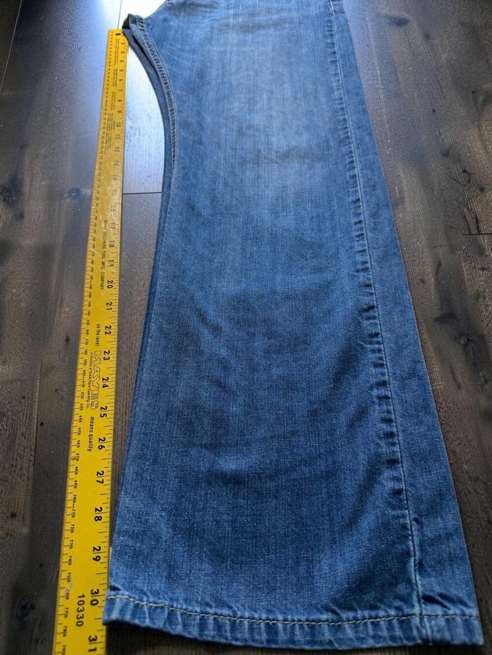 Levi’s 514 Straight Fit Jeans Men’s 36x32 Medium Wash Blue Denim Y2K Skater - Picture 9 of 12